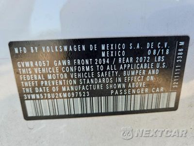 Zdjęcie 12 z 12 samochodu: 2019 VOLKSWAGEN JETTA S VIN:3VWN57BU2KM097523 - miniatura