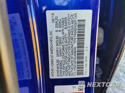 Zdjęcie 12 z 12 samochodu: 2018 HONDA ACCORD SPORT VIN:1HGCV2F3XJA048243 - miniatura