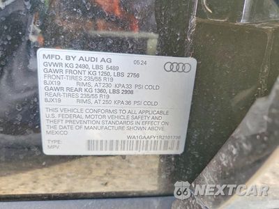 Zdjęcie 14 z 14 samochodu: 2024 AUDI Q5 PREMIUM 45 VIN:WA1GAAFY1R2101736 - miniatura