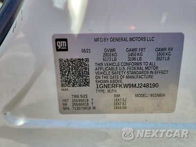 Zdjęcie 14 z 14 samochodu: 2021 CHEVROLET TRAVERSE LS VIN:1GNERFKW9MJ248190 - miniatura