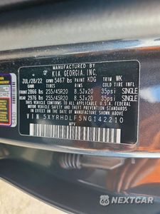Zdjęcie 13 z 13 samochodu: 2022 KIA SORENTO EX VIN:5XYRHDLF5NG142210 - miniatura