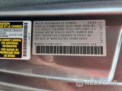 Zdjęcie 13 z 13 samochodu: 2009 VOLKSWAGEN RABBIT VIN:WVWAB71K79W105815 - miniatura