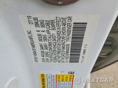 Zdjęcie 12 z 12 samochodu: 2019 HONDA ACCORD TOURING VIN:1HGCV2F96KA033163 - miniatura