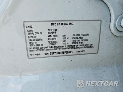 Zdjęcie 13 z 13 samochodu: 2023 TESLA MODEL Y VIN:7SAYGDEE7PF686367 - miniatura