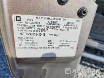 Zdjęcie 12 z 12 samochodu: 2000 GMC NEW SIERRA C2500 VIN:1GTGC29U5YE410413 - miniatura