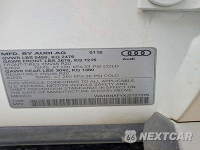 Zdjęcie 14 z 14 samochodu: 2018 AUDI Q5 PREMIUM PLUS VIN:WA1BNAFYXJ2121275 - miniatura