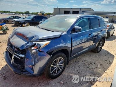 2019 TOYOTA HIGHLANDER XLE 5TDJZRFH9KS735474 - główne zdjęcie licytacji z USA - miniatura
