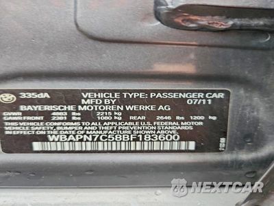 Zdjęcie 12 z 12 samochodu: 2011 BMW 335 D VIN:WBAPN7C58BF183600 - miniatura