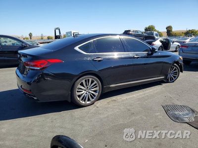 Trzecie zdjęcie samochodu z tyłu: 2017 GENESIS G80 ULTIMATE VIN:KMHGN4JF0HU201469 - miniatura