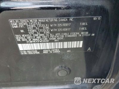 Zdjęcie 14 z 14 samochodu: 2015 TOYOTA RAV4 XLE VIN:2T3WFREV2FW230287 - miniatura