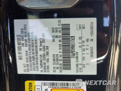 Zdjęcie 12 z 12 samochodu: 2021 FORD MUSTANG VIN:1FA6P8TH9M5117628 - miniatura