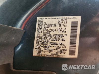 Zdjęcie 12 z 12 samochodu: 2006 NISSAN TITAN XE VIN:1N6AA06A96N540215 - miniatura
