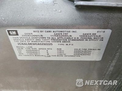 Zdjęcie 13 z 13 samochodu: 2010 CHEVROLET EQUINOX LT VIN:2CNALDEW6A6292225 - miniatura