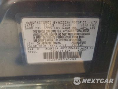 Zdjęcie 12 z 12 samochodu: 2014 NISSAN SENTRA S VIN:3N1AB7AP8EL606565 - miniatura