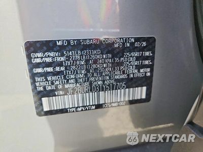 Zdjęcie 13 z 13 samochodu: 2026 SUBARU OUTBACK WILDERNESS VIN:JF2BURLD3TY517705 - miniatura
