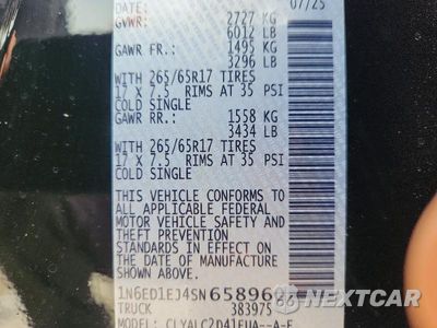 Zdjęcie 13 z 13 samochodu: 2025 NISSAN FRONTIER SV VIN:1N6ED1EJ4SN658960 - miniatura