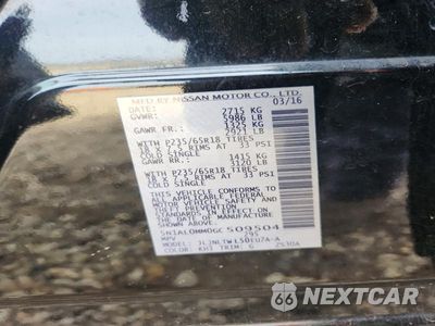 Zdjęcie 12 z 12 samochodu: 2016 INFINITI QX60 BASE VIN:5N1AL0MM0GC509504 - miniatura