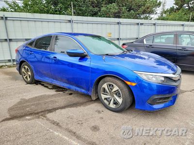 Czwarte zdjęcie samochodu z boku: 2017 HONDA CIVIC LX VIN:19XFC2F50HE050061 - miniatura