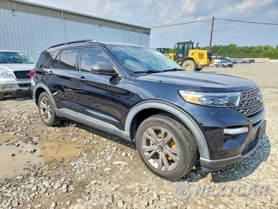 Czwarte zdjęcie samochodu z boku: 2021 FORD EXPLORER XLT VIN:1FMSK8DH8MGA22032 - miniatura