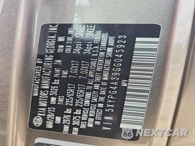 Zdjęcie 13 z 13 samochodu: 2016 KIA SORENTO LX VIN:5XYPG4A39GG045923 - miniatura