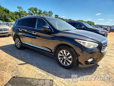 Czwarte zdjęcie samochodu z boku: 2013 INFINITI JX35 BASE VIN:5N1AL0MM2DC335138 - miniatura