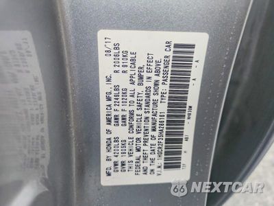 Zdjęcie 12 z 12 samochodu: 2017 HONDA ACCORD LX VIN:1HGCR2F35HA286161 - miniatura