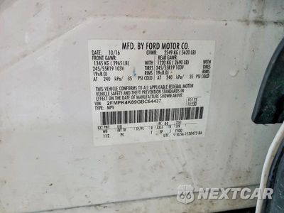 Zdjęcie 14 z 14 samochodu: 2016 FORD EDGE TITANIUM VIN:2FMPK4K89GBC64437 - miniatura