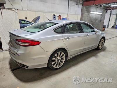 Trzecie zdjęcie samochodu z tyłu: 2018 FORD FUSION TITANIUM/PLATINUM VIN:3FA6P0D90JR111539 - miniatura