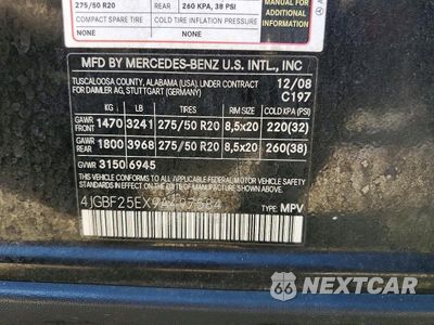 Zdjęcie 13 z 13 samochodu: 2009 MERCEDES-BENZ GL VIN:4JGBF25EX9A497584 - miniatura