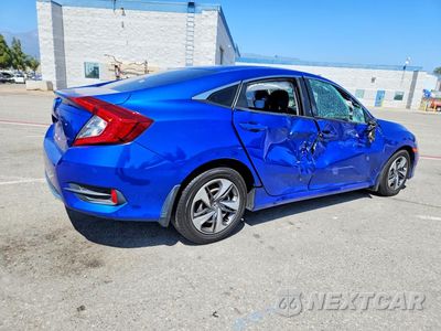 Trzecie zdjęcie samochodu z tyłu: 2019 HONDA CIVIC LX VIN:2HGFC2F65KH520395 - miniatura