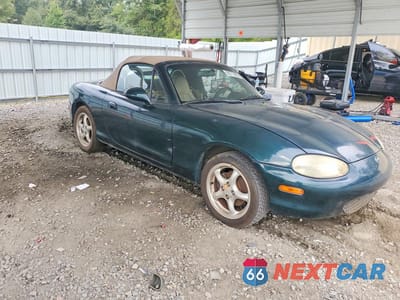 Czwarte zdjęcie samochodu z boku: 2000 MAZDA MX-5 MIATA BASE VIN:JM1NB3533Y0140186 - miniatura