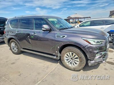 Czwarte zdjęcie samochodu z boku: 2022 INFINITI QX80 LUXE VIN:JN8AZ2AF5N9742135 - miniatura