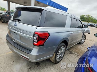 Trzecie zdjęcie samochodu z tyłu: 2023 FORD EXPEDITION MAX PLATINUM VIN:1FMJK1M87PEA20968 - miniatura
