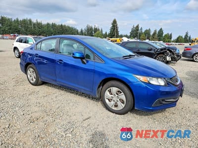 Czwarte zdjęcie samochodu z boku: 2013 HONDA CIVIC LX VIN:19XFB2F50DE290238 - miniatura
