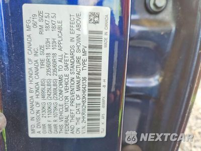Zdjęcie 13 z 13 samochodu: 2019 HONDA CR-V EXL VIN:2HKRW2H83KH643136 - miniatura