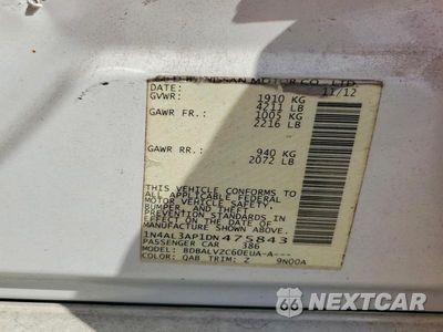 Zdjęcie 12 z 12 samochodu: 2013 NISSAN ALTIMA 2.5 VIN:1N4AL3AP1DN475843 - miniatura