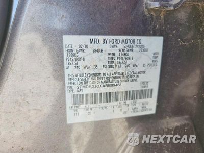 Zdjęcie 13 z 13 samochodu: 2010 FORD EDGE SEL VIN:2FMDK3JCXABB09468 - miniatura