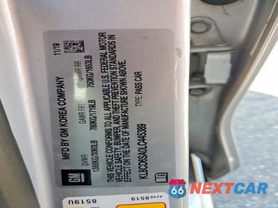 Zdjęcie 13 z 13 samochodu: 2020 CHEVROLET SPARK 1LT VIN:KL8CD6SA0LC445389 - miniatura