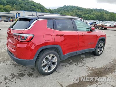 Trzecie zdjęcie samochodu z tyłu: 2018 JEEP COMPASS LIMITED VIN:3C4NJDCB2JT396153 - miniatura