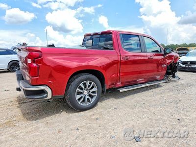 Trzecie zdjęcie samochodu z tyłu: 2019 CHEVROLET SILVERADO C1500 LT VIN:3GCUWCED0KG190104 - miniatura