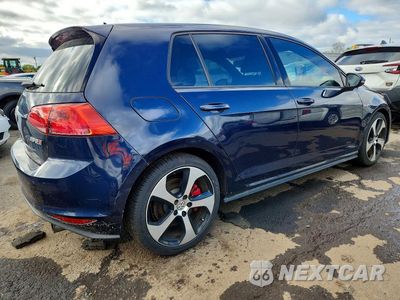Trzecie zdjęcie samochodu z tyłu: 2017 VOLKSWAGEN GTI S/SE VIN:3VW447AU1HM011062 - miniatura