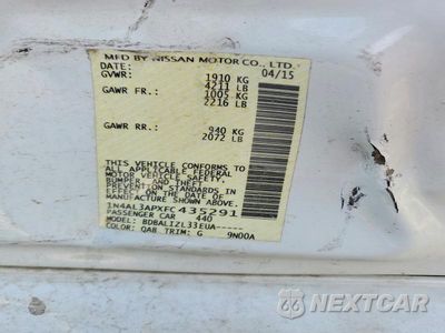 Zdjęcie 12 z 12 samochodu: 2015 NISSAN ALTIMA 2.5 SV VIN:1N4AL3APXFC435291 - miniatura