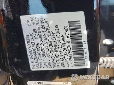 Zdjęcie 12 z 12 samochodu: 2024 HONDA RIDGELINE RTL VIN:5FPYK3F5XRB004449 - miniatura