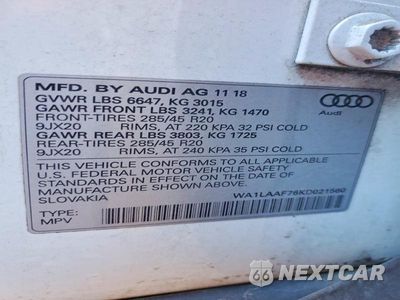 Zdjęcie 13 z 13 samochodu: 2019 AUDI Q7 PREMIUM PLUS VIN:WA1LAAF76KD021560 - miniatura