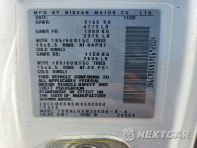 Zdjęcie 13 z 13 samochodu: 2021 NISSAN NV200 DELIVERY VAN VIN:3N6CM0KN5MK692004 - miniatura