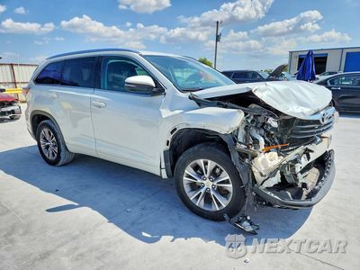 Czwarte zdjęcie samochodu z boku: 2014 TOYOTA HIGHLANDER XLE VIN:5TDKKRFH0ES012321 - miniatura