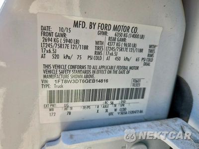 Zdjęcie 13 z 13 samochodu: 2016 FORD F350 SUPER DUTY VIN:1FT8W3DT6GEB14816 - miniatura