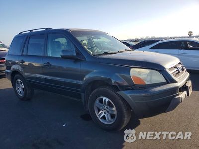 Czwarte zdjęcie samochodu z boku: 2004 HONDA PILOT EXL VIN:2HKYF18634H555789 - miniatura
