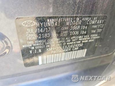 Zdjęcie 10 z 13 samochodu: 2018 HYUNDAI ELANTRA GT BASE VIN:KMHH35LEXJU029350 - miniatura