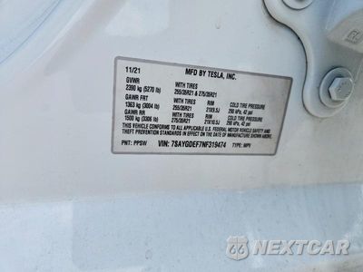 Zdjęcie 13 z 13 samochodu: 2022 TESLA MODEL Y VIN:7SAYGDEF7NF319474 - miniatura